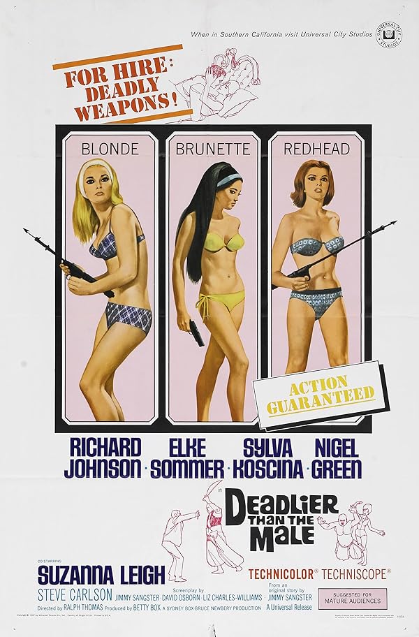 دانلود فیلم مرگبارتر از مرد | Deadlier Than the Male 1967