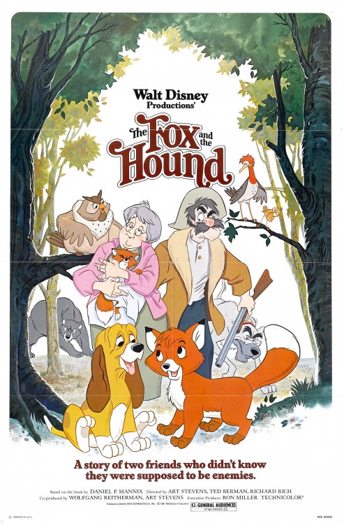 دانلود فیلم روباه و سگ شکاری | The Fox and the Hound 1981