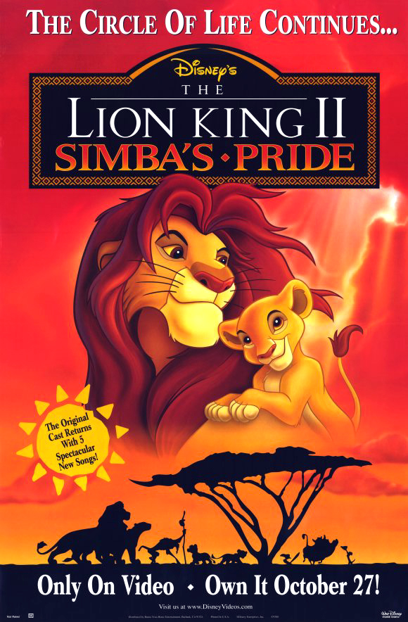 دانلود فیلم شیر شاه 2 |  The Lion King 2: Simba’s Pride 1998