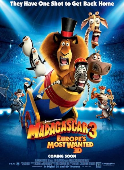 دانلود فیلم ماداگاسکار ۳: تحت تعقیب ترین های اروپا | 2012 Madagascar 3: Europe’s Most Wanted